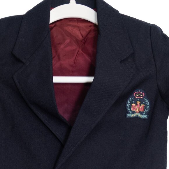 Good Lad of Philadelphia Size 2T Navy Blue Toddler Blazer W/ Gold Buttons & Embr - Picture 2 of 8